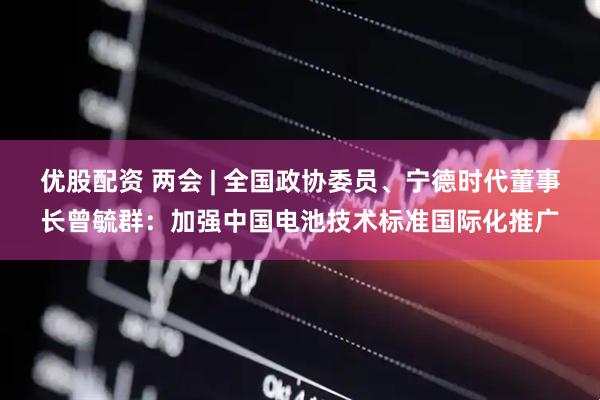 优股配资 两会 | 全国政协委员、宁德时代董事长曾毓群：加强中国电池技术标准国际化推广